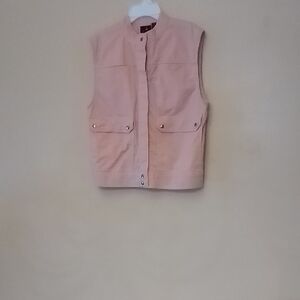 Liz Claiborne Women's Peach Colored Denim Vest, Sz S